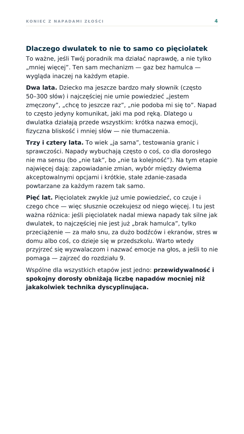 Rozdział 1: dlaczego dwulatek to nie to samo co pięciolatek